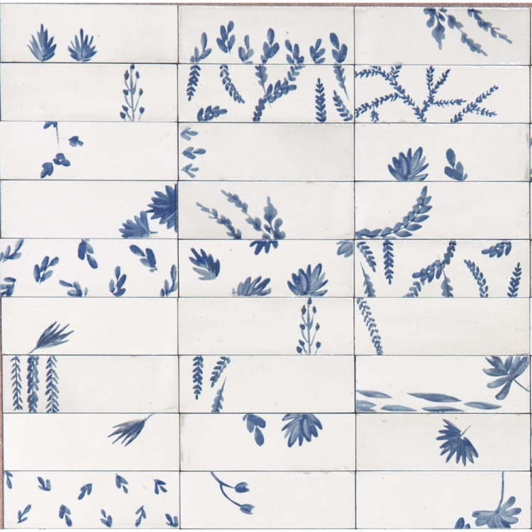 Marazzi Rice Bianco Decoro Leaf Lux 5x15 M96T