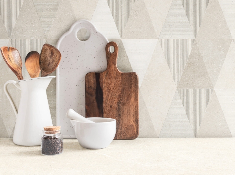 Marazzi Mystone Limestone Wall Dec. Losanga Touch