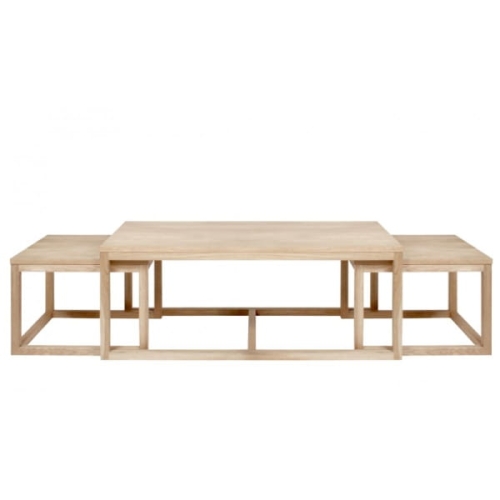 Stoliki kawowe z drewna Kornus dąb bielony