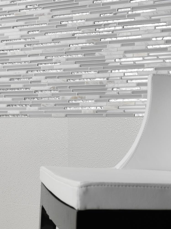 L'Antic Colonial Eternity Mini Strip White mozaika marmur i szkło