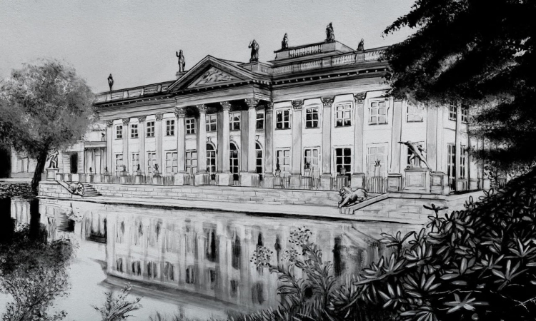 Royal fototapeta na wymiar Łazienki Królewskie w Warszawie