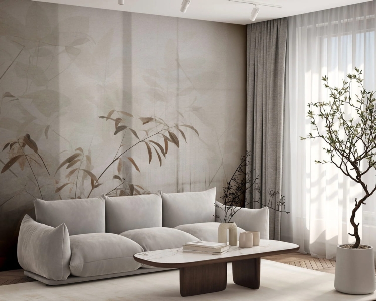 Wall Art Mado subtelna fototapeta roślinna