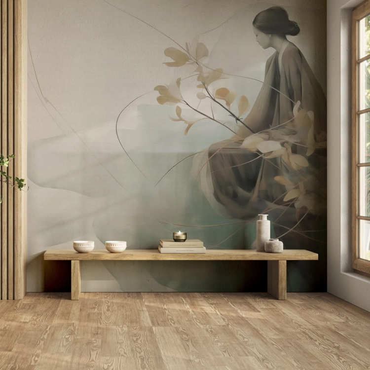 Wall Art Akogare orientalna fototapeta na wymiar japandi