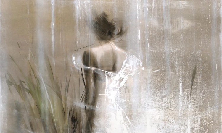 Wall Art Cambio subtelna fototapeta na wymiar kobieca sylwetka