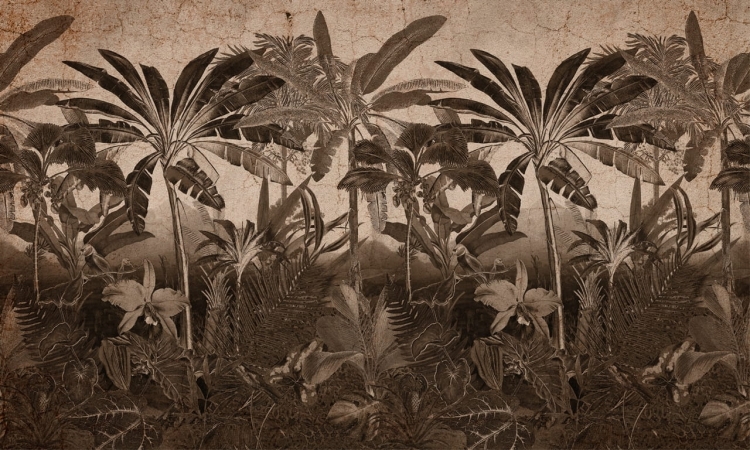 Wall Art Robinson Rust fototapeta na wymiar tropikalny las palmowy