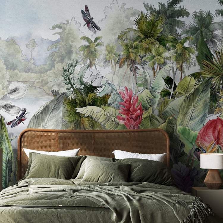 Wall Art Wonderland kolorowa fototapeta na wymiar egzotyczny pejzaż