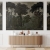 Wall Art Hood Dark fototapeta na wymiar tropikalny las w stylu ryciny