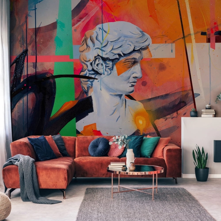 Wall Art Buenos kolorowa abstrakcyjna fototapeta na wymiar