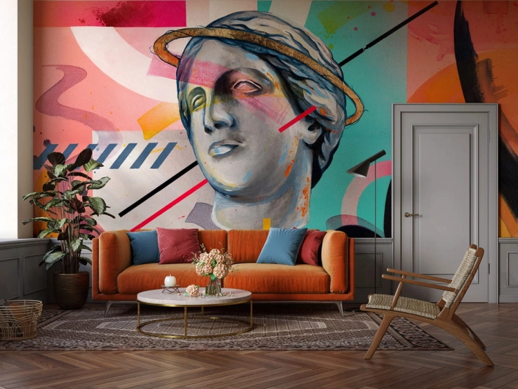 Wall Art Aires kolorowa abstrakcyjna fototapeta na wymiar