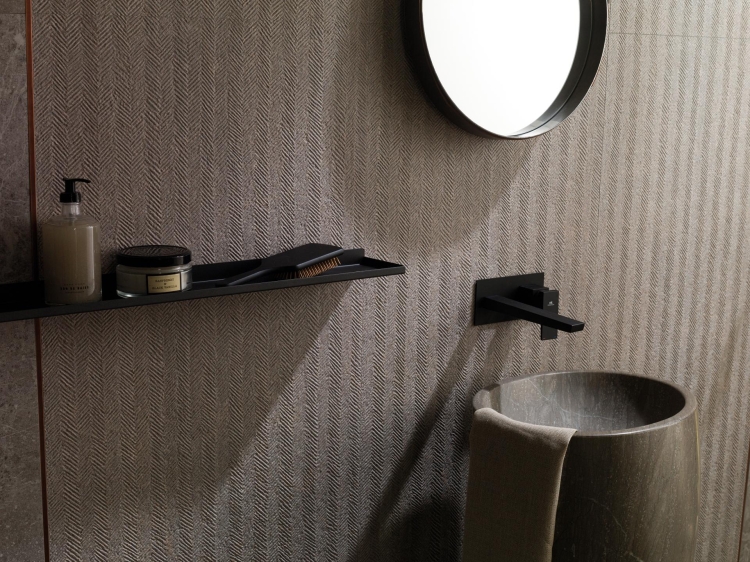 Porcelanosa Spiga Noir Topo