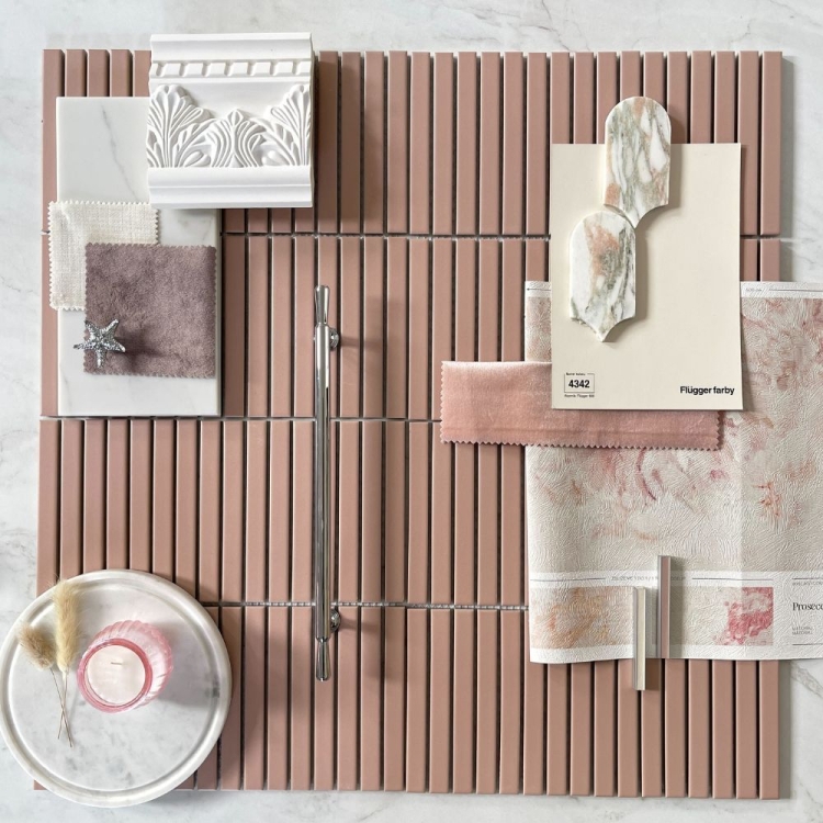 Raw Decor Stick Dusty Pink mozaika uniwersalna PDRM