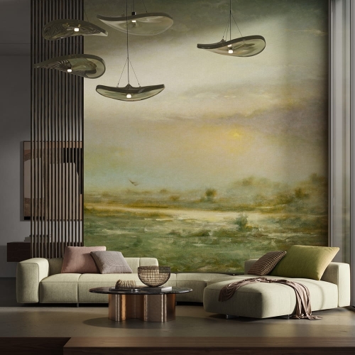 Wonderwall Emerald fototapeta pejzaż mglisty poranek