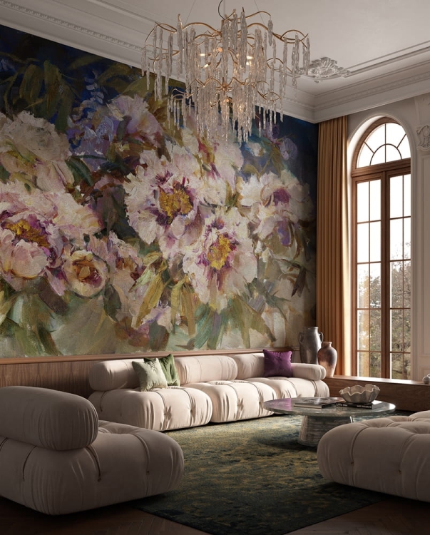 Wonderwall Emma fototapeta okazałe kwiaty glamour