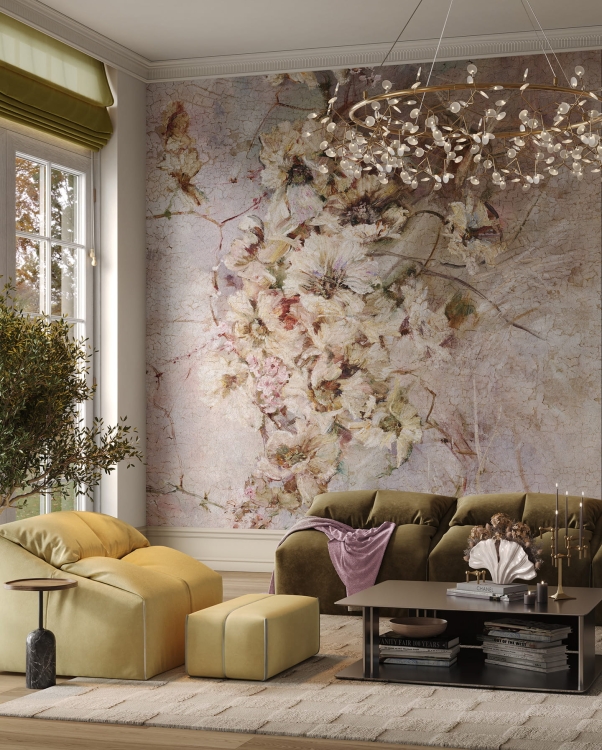 Wonderwall Hanami fototapeta duże romantyczne kwiaty