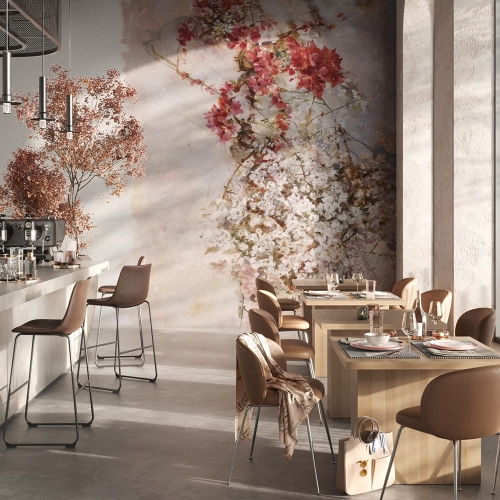 Wonderwall Pia fototapeta kwiaty wiśni jak malowany obraz