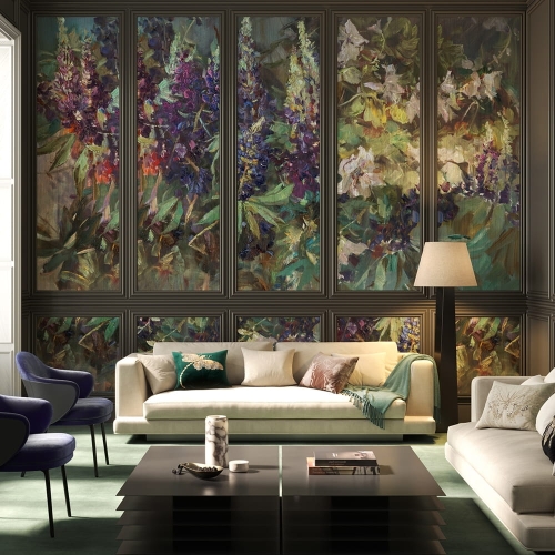 Wonderwall Serenade fototapeta malowany obraz kwiaty łubinu