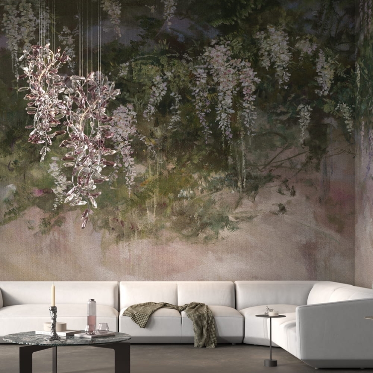 Wonderwall Sophora fototapeta wiszące girlandy kwiatów