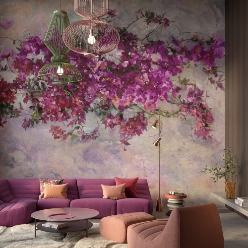 Wonderwall Veranera fototapeta kolorowe kwiaty bugenwilli