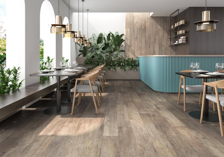 Colorker Woodside Walnut 25x150 gres imitujący drewno