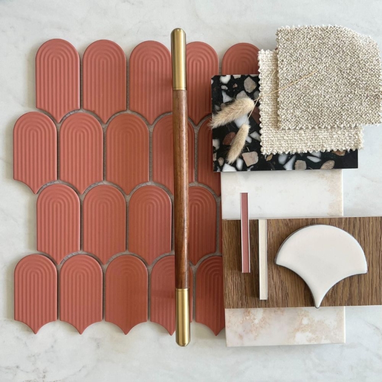 Raw Decor Wave Terracotta Mat LACZM