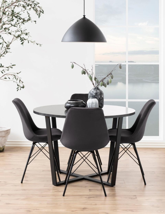 Eris nowoczesne grafitowe krzesło