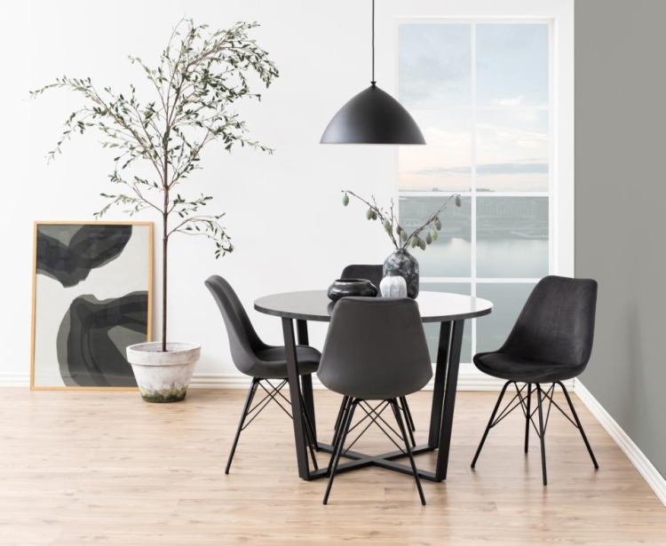 Eris nowoczesne grafitowe krzesło