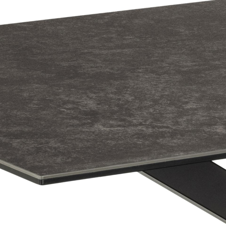 Heaven stół z blatem ceramiczno-szklanym i metalową podstawą