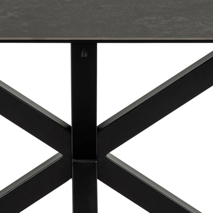 Heaven stół z blatem ceramiczno-szklanym i metalową podstawą