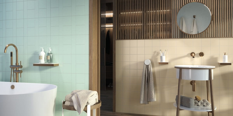 Barwolf California Warm Vanilla 12,4x12,4 pastelowe matowe kafelki