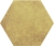 Barwolf Luna Aestatis Mustard 23x27 musztardowe heksagony mat