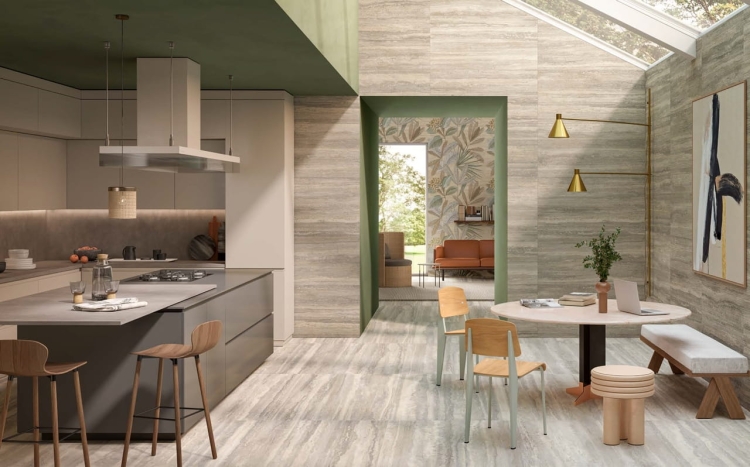 Marazzi Mystone Travertino Silver