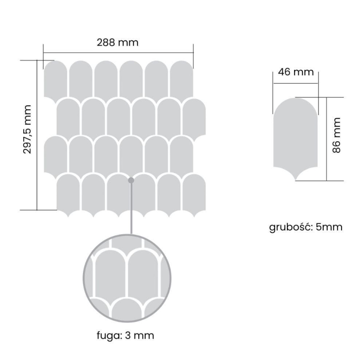 Raw Decor Wave Czarny Mat LACCM