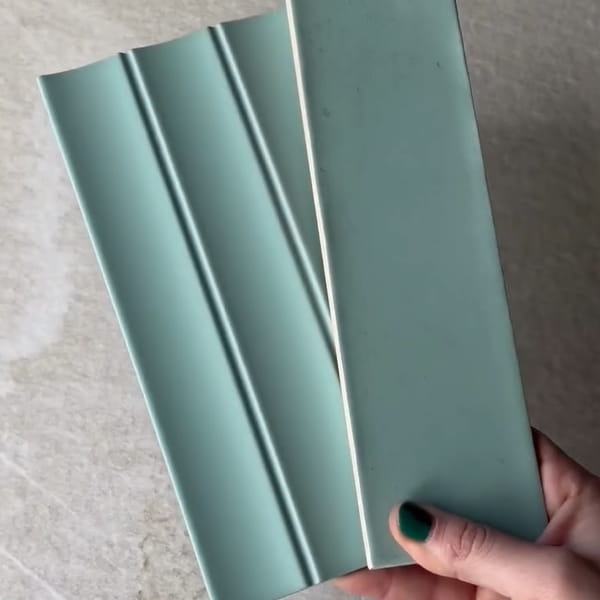 Dune Milano Scala Menta miętowe ryflowane płytki