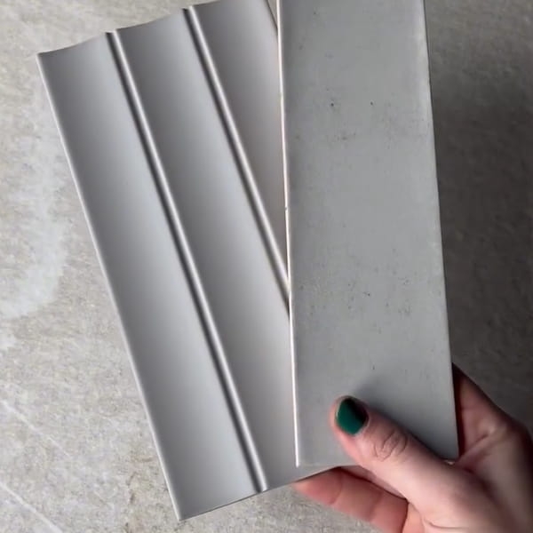 Dune Milano Scala Grigio szare ryflowane płytki