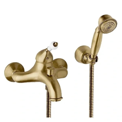 Vedo Vara Bronzo bateria wannowa z zestawem natryskowym w stylu retro