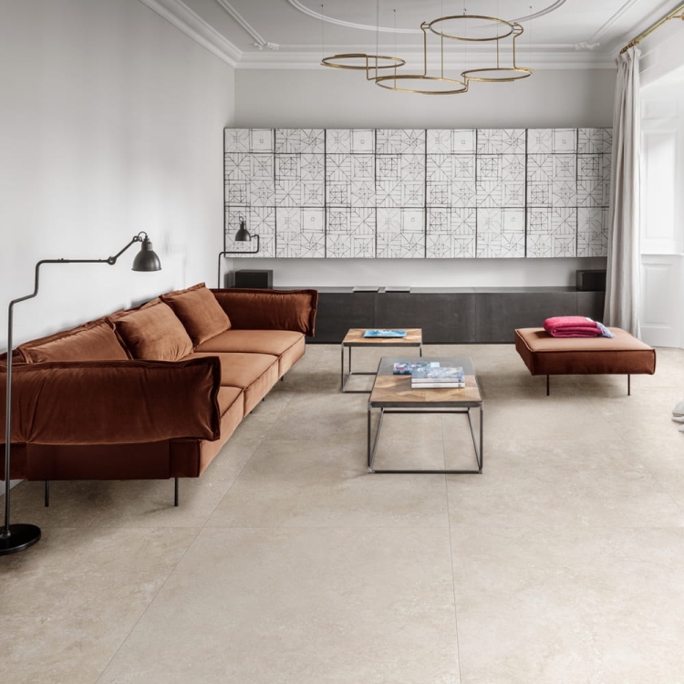Marazzi Fabula Travertino Cross Bianco