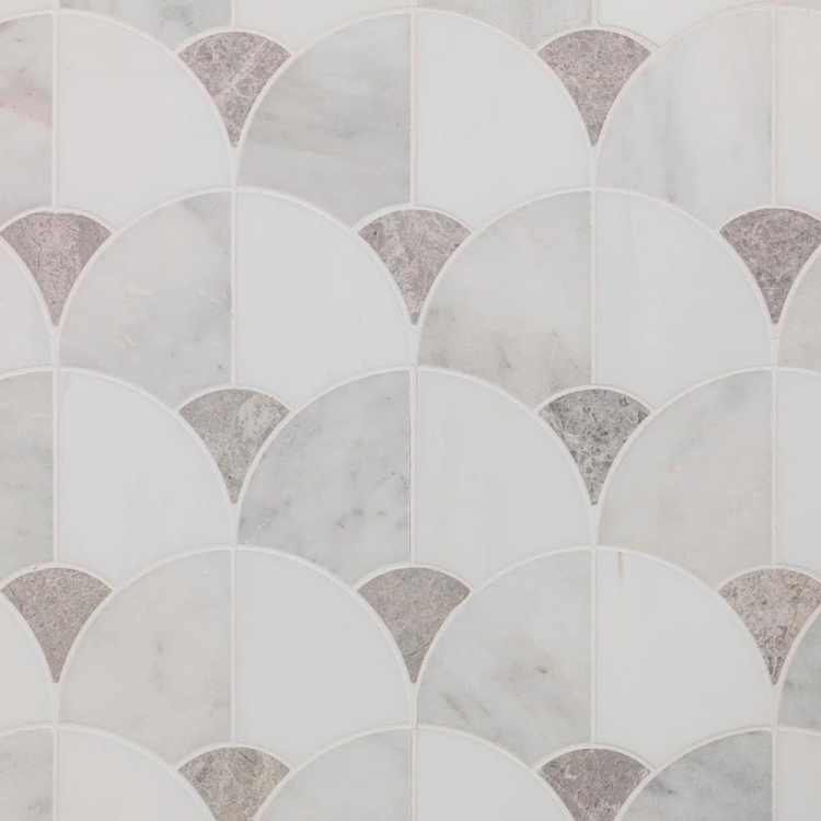 'Antic Colonial Figure Shell Light geometryczna mozaika kamienna