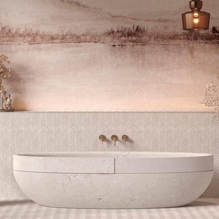 L'Antic Colonial Herringbone Mystic Beige