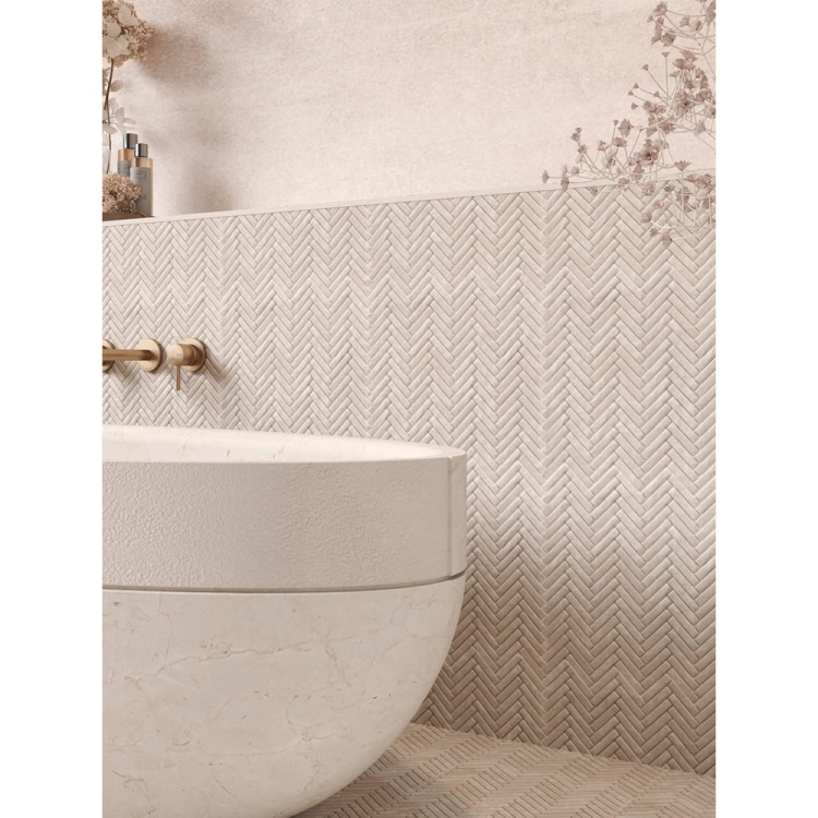 L'Antic Colonial Herringbone Mystic Beige