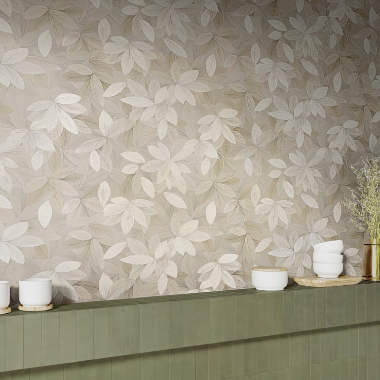 Marazzi White Decoro Fanfara Touch