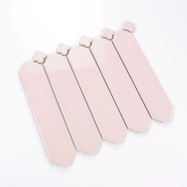 Raw Decor Cecile Pink Połysk różowa mozaika