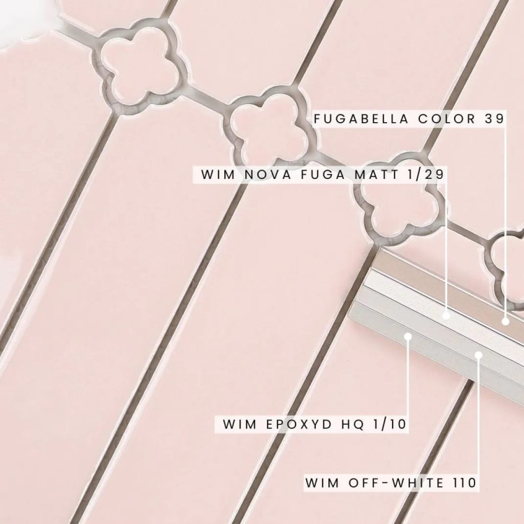 Raw Decor Cecile Pink Połysk różowa mozaika