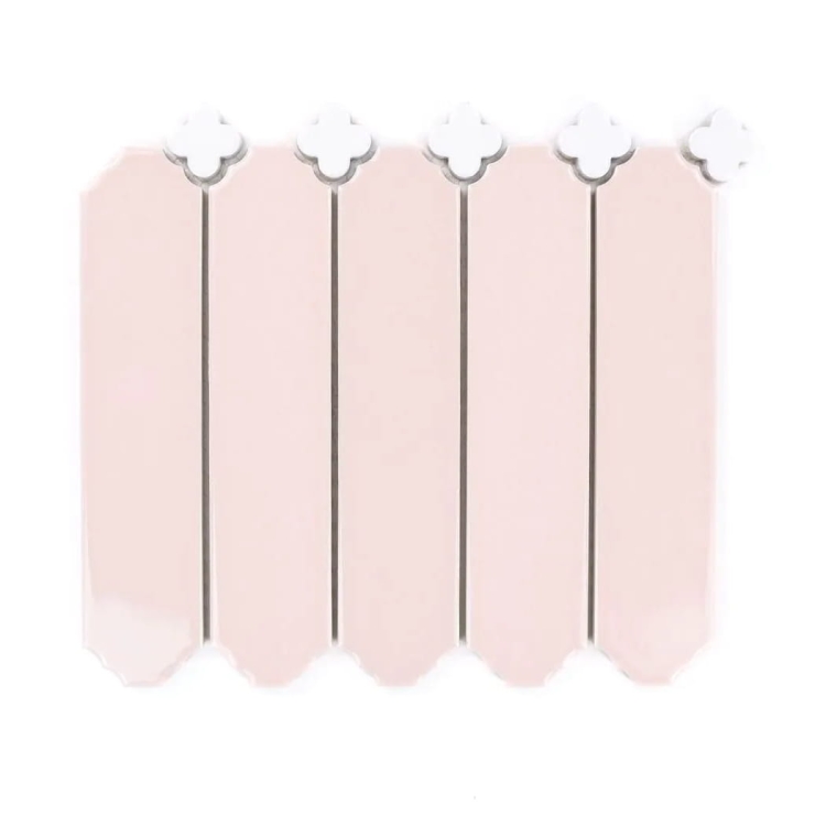 Raw Decor Cecile Pink Połysk różowa mozaika