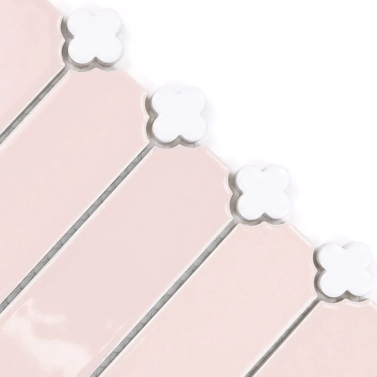 Raw Decor Cecile Pink Połysk różowa mozaika