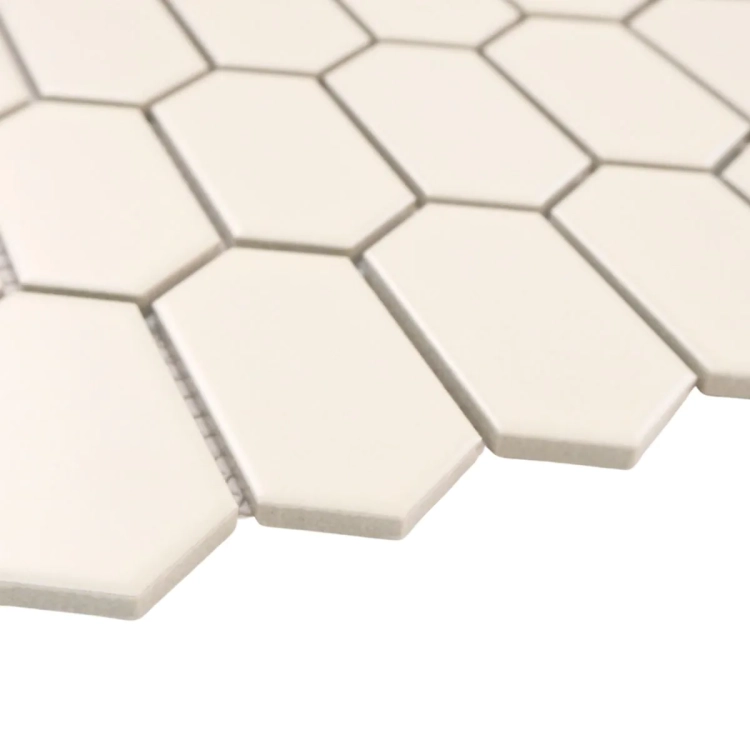 Raw Decor Heksalong Duży Kremowy Matowy HLKM