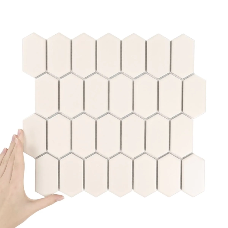 Raw Decor Heksalong Duży Kremowy Matowy HLKM