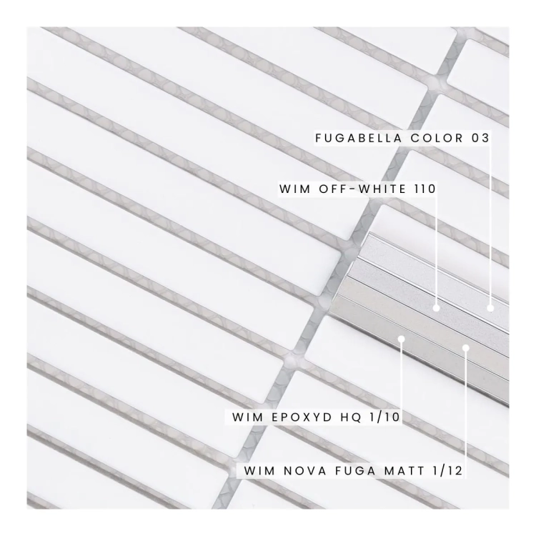 Raw Decor Stick Biała matowa mozaika uniwersalna