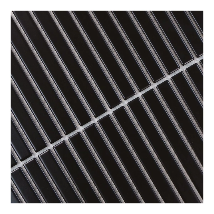 Raw Decor Stick Czarna matowa mozaika uniwersalna