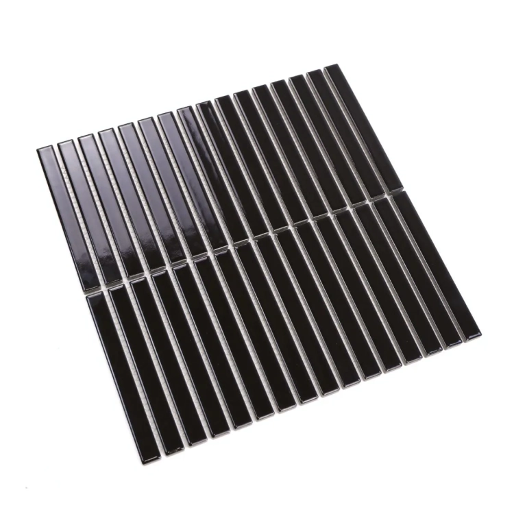 Raw Decor Stick czarna mozaika połysk uniwersalna