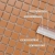 Raw Decor Mini Cubic Terracotta matowa mozaika uniwersalna